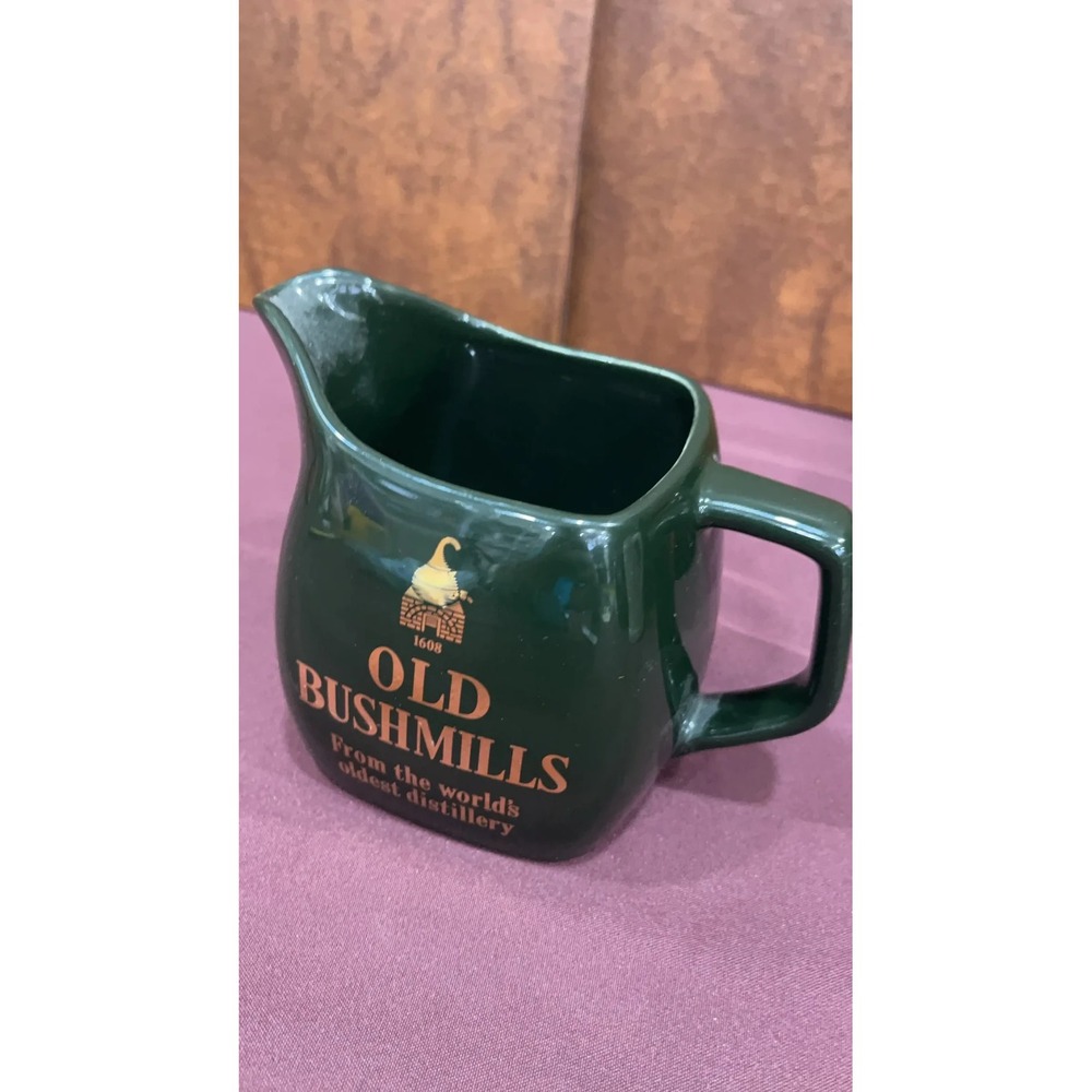 Old Bushmills Ceramic Advertising Lager Pitcher
